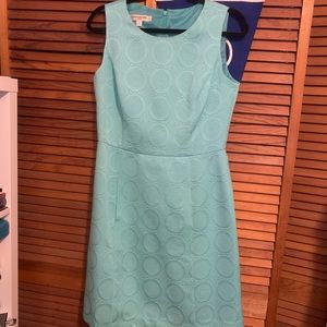 Evan Piccone Turquoise Sheath Dress 10